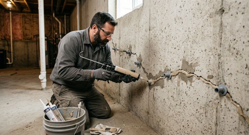 Basement Crack Repair in Nassau County, FL