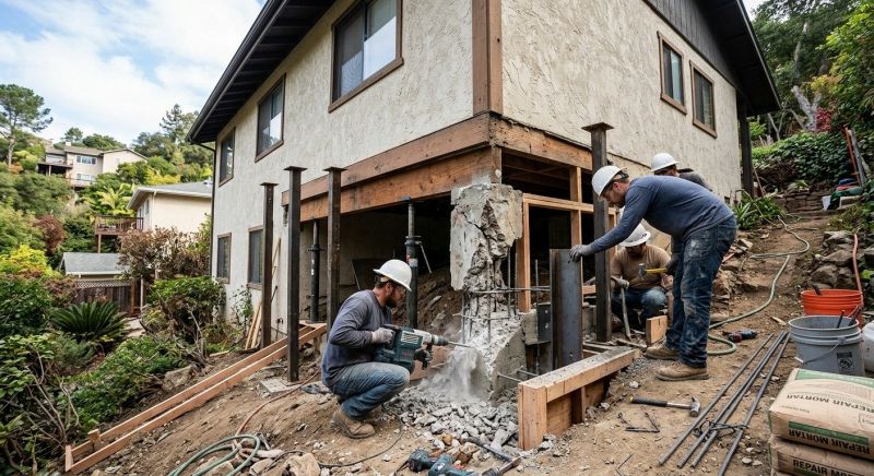 Concrete Foundation Repair in Woodbine, GA