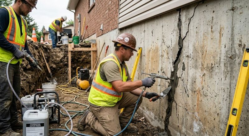 Cracked Foundation Repair in Saint Marys, GA