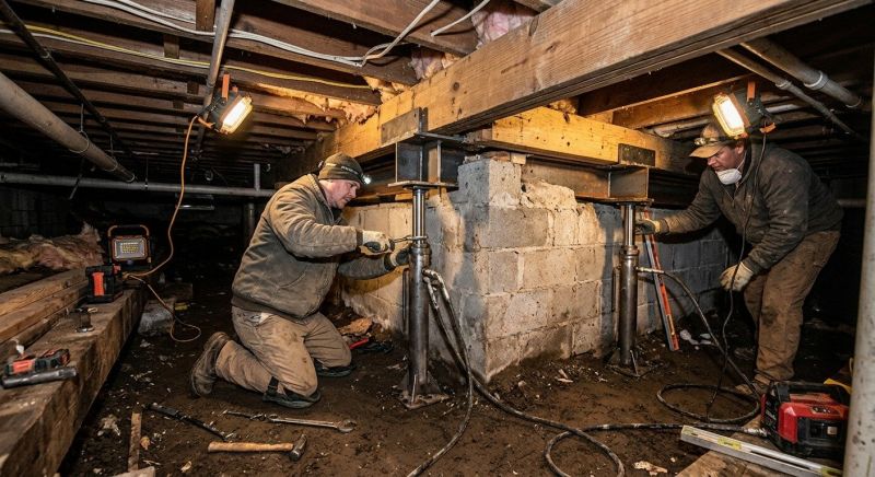 Crawl Space Leveling in Nassau County, FL