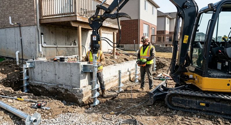 Helical Piers Installation in Nassau County, FL