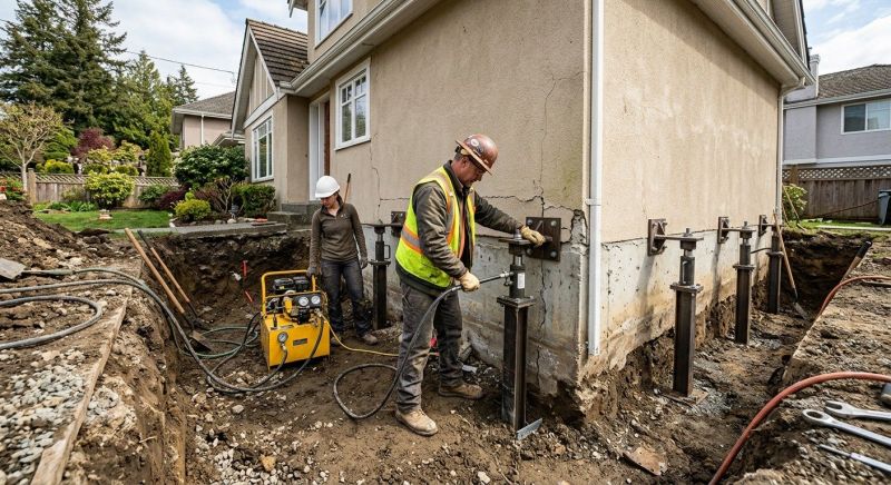 Sinking Foundation Repair in Saint Marys, GA