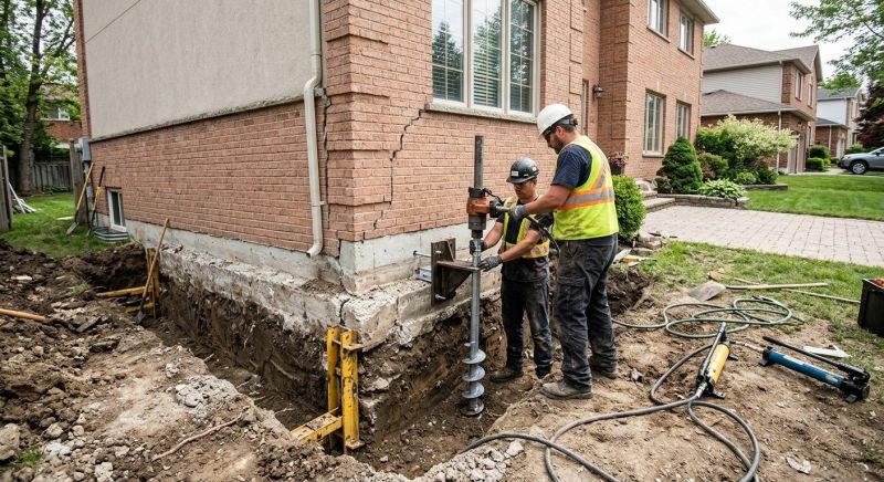 Sinking Foundation Repair in Woodbine, GA